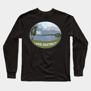 Lake district national park - Windermere fish eye view Long Sleeve T-Shirt